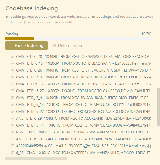 indexing